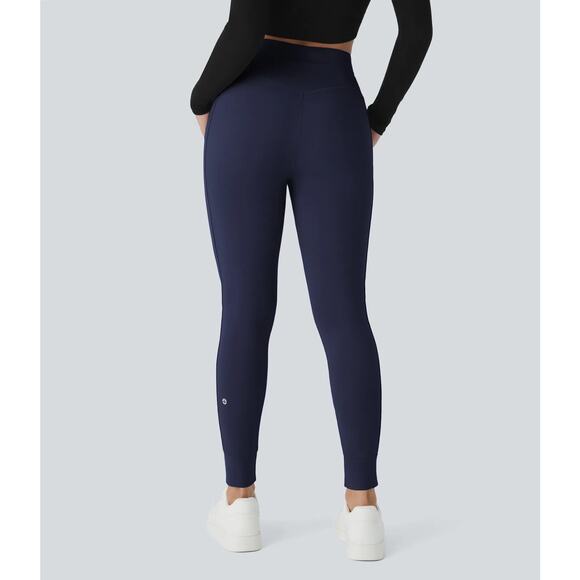 NWT Halara Softlyzero Plush Full Length Joggers High Waisted Peacoat Blue Size M - Picture 3 of 8